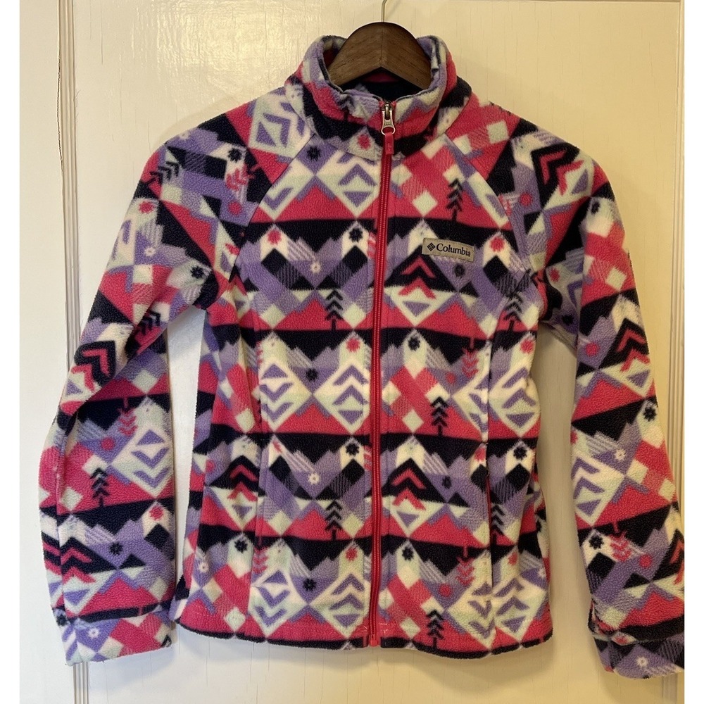 Columbia Big Girls Benton Springs Printed‎ Fleece Jacket Ski WInter